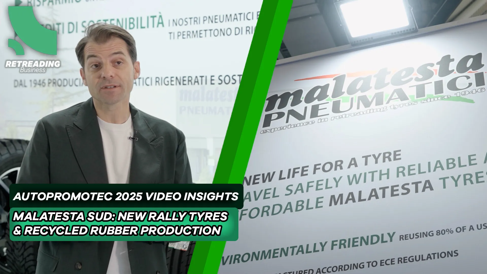 Retreading Business Autopromotec 2025 Video Insights Episode 10, featuring Matteo Malatesta from Malatesta Sud.