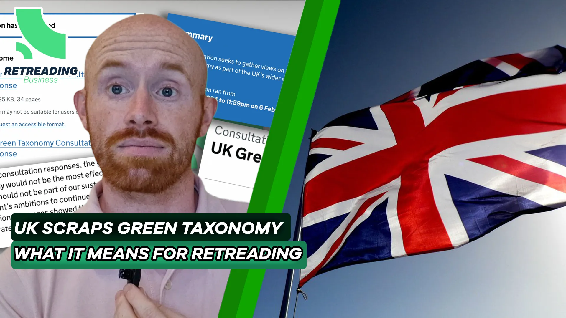 Retreading Business video on the UK Green Taxonomy and its impact on retreading.